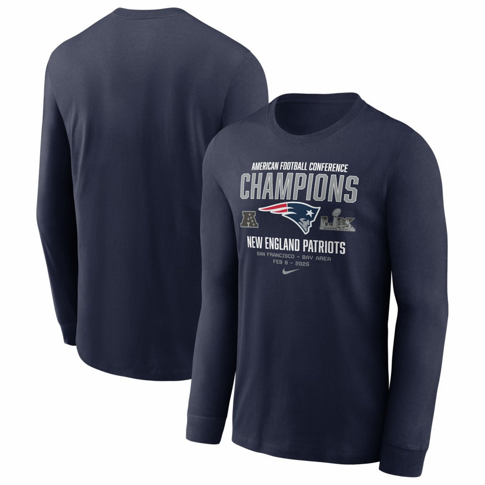 2025 AFC Champions Team Nation Long Sleeve T-Shirt - New England Patriots T-shirts