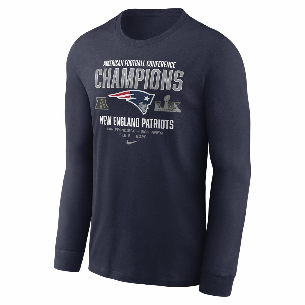 2025 AFC Champions Team Nation Long Sleeve T-Shirt - New England Patriots T-shirts