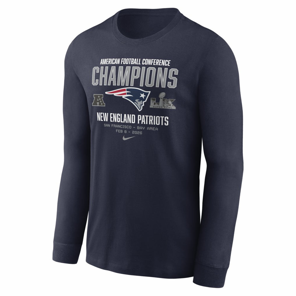 2025 AFC Champions Team Nation Long Sleeve T-Shirt - New England Patriots T-shirts