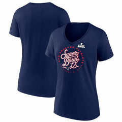 Women's Super Bowl LX Cheer Section V-Neck T-Shirt - New England Patriots T-shirts