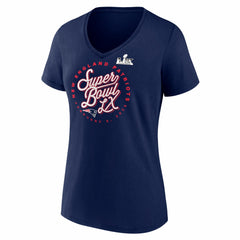 Women's Super Bowl LX Cheer Section V-Neck T-Shirt - New England Patriots T-shirts