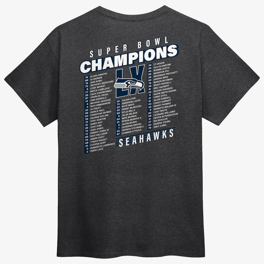 Super Bowl LX Champions Best Teammates Roster T-Shirt - Seattle Seahawks T-shirts