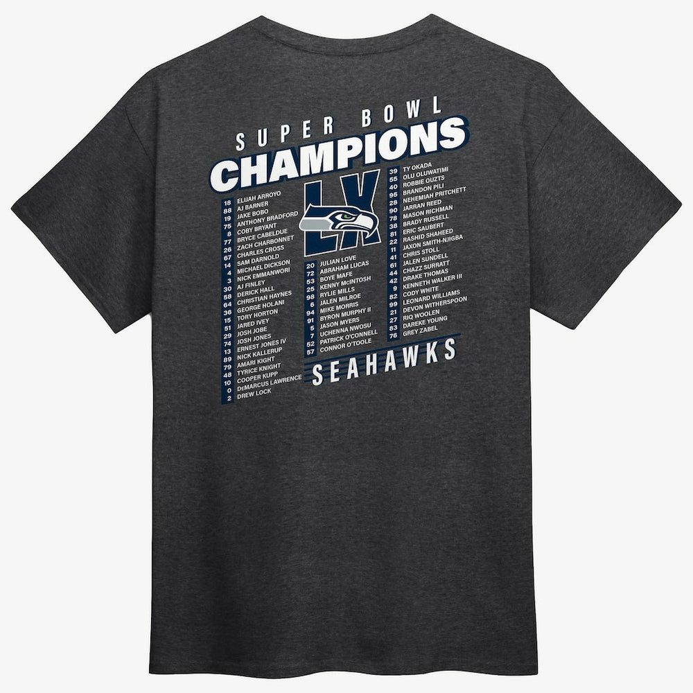 Super Bowl LX Champions Best Teammates Roster T-Shirt - Seattle Seahawks T-shirts