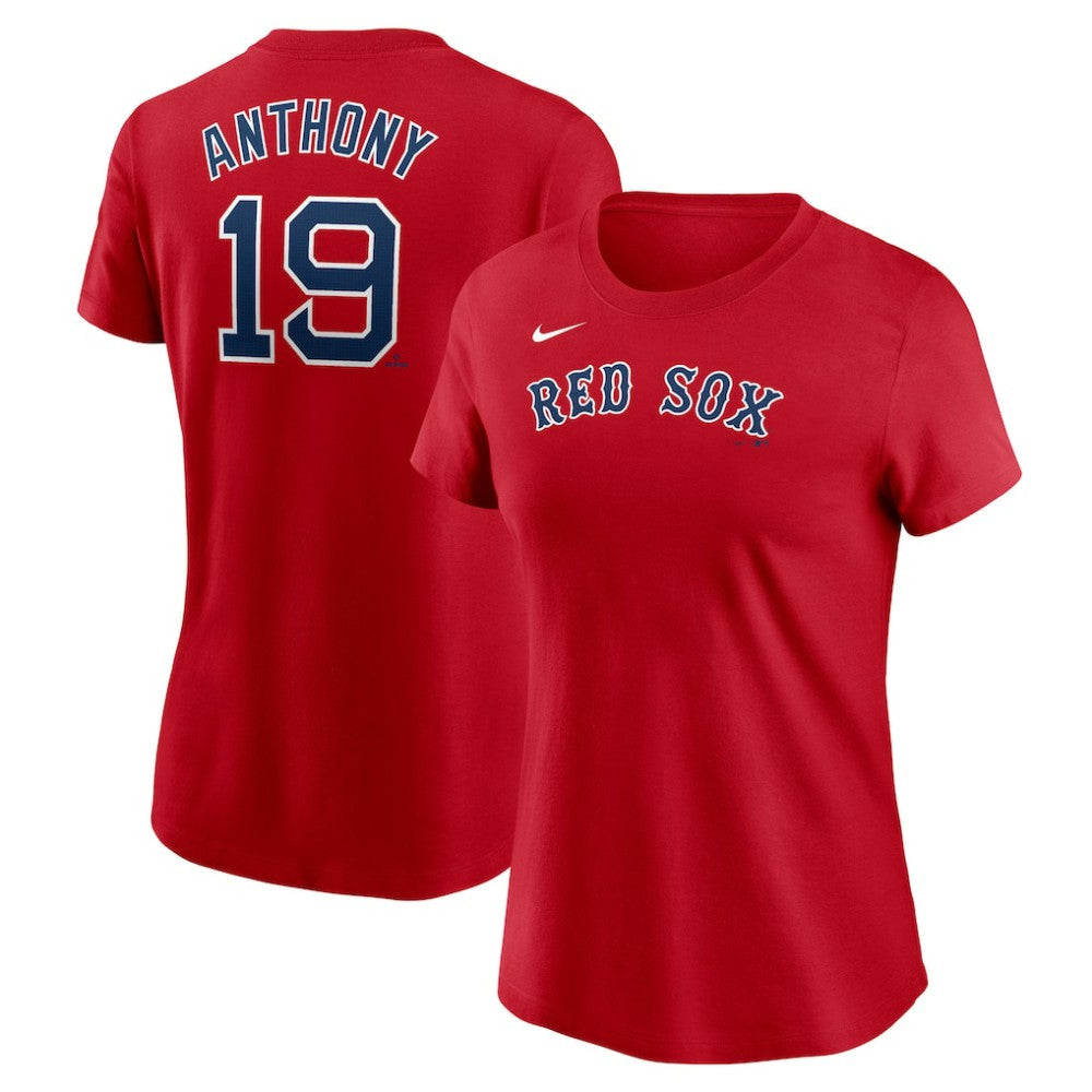 Red Roman Anthony Boston Red Sox Nike Women's Cooperstown Collection Fuse Name & Number T-Shirt