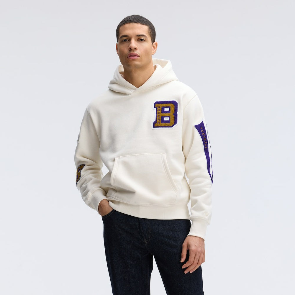 IconicFleece Letterman Hoodie - Baltimore Ravens Hoodies