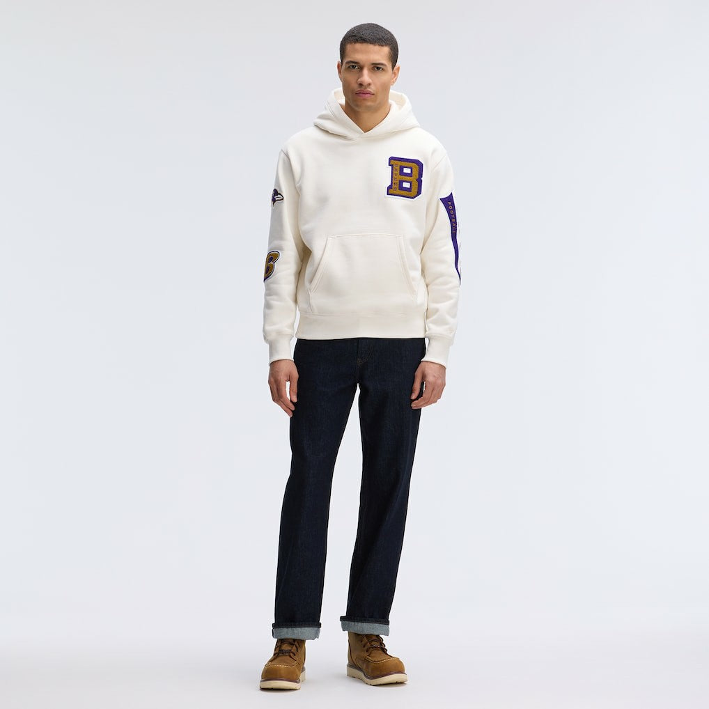 IconicFleece Letterman Hoodie - Baltimore Ravens Hoodies