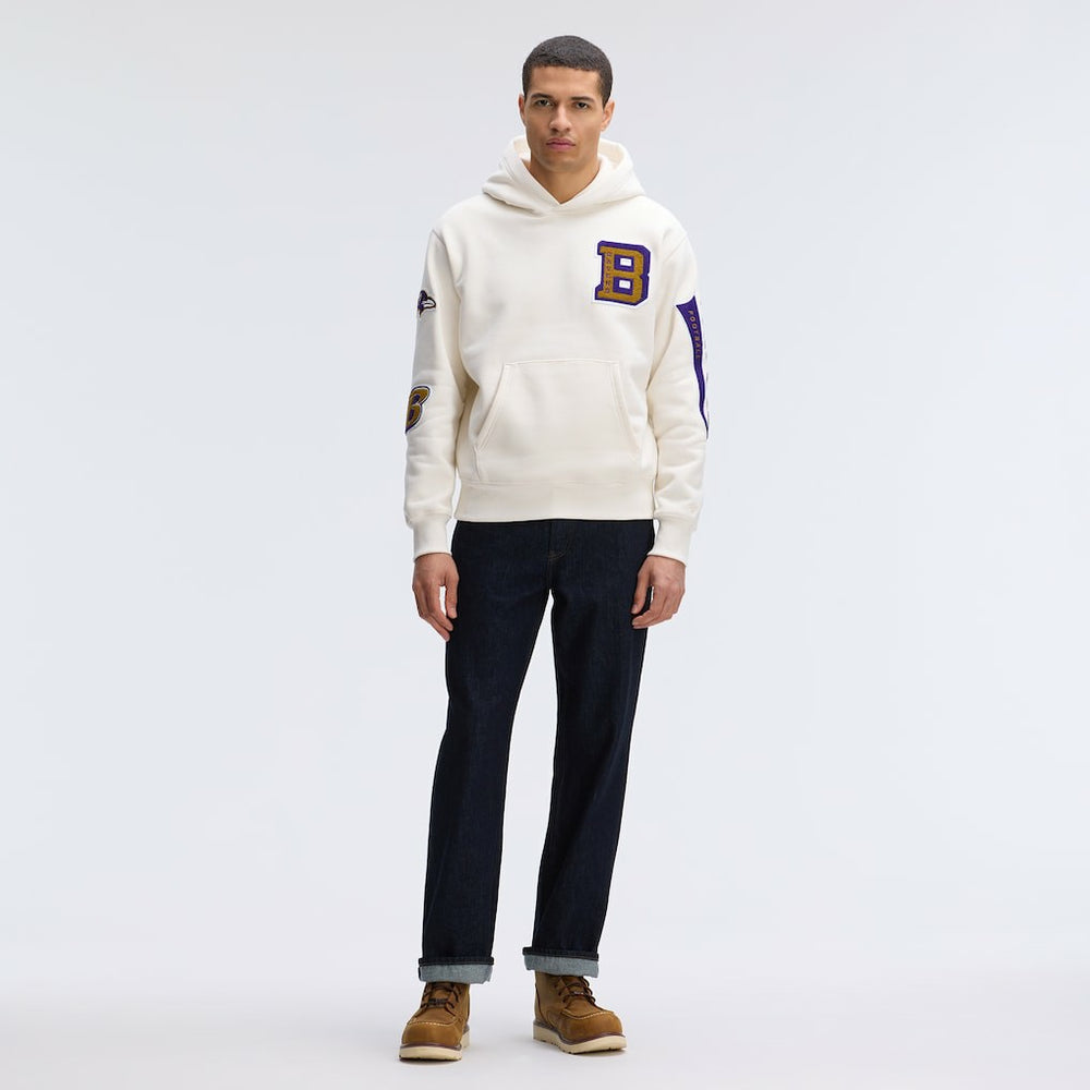IconicFleece Letterman Hoodie - Baltimore Ravens Hoodies