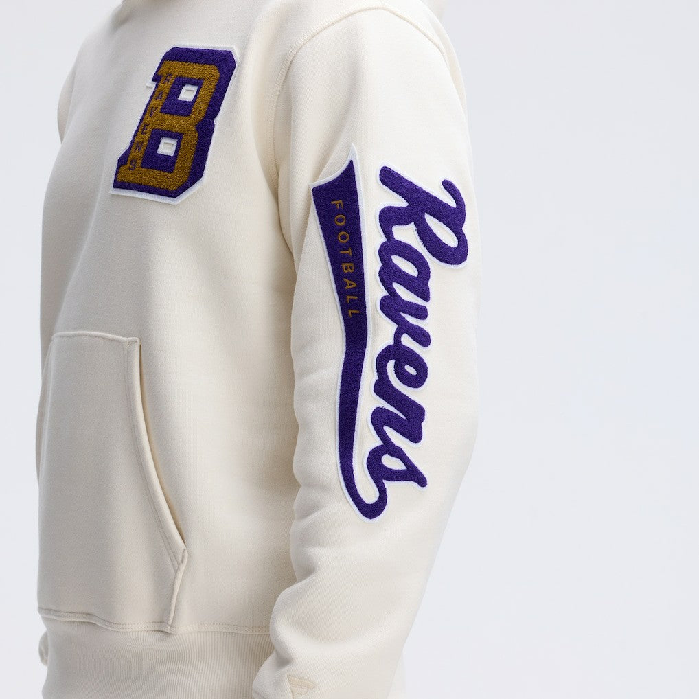 IconicFleece Letterman Hoodie - Baltimore Ravens Hoodies