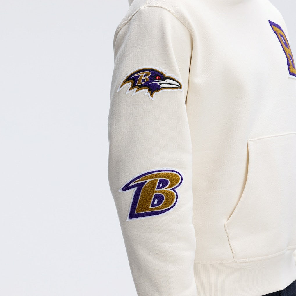IconicFleece Letterman Hoodie - Baltimore Ravens Hoodies