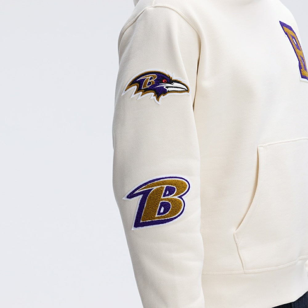 IconicFleece Letterman Hoodie - Baltimore Ravens Hoodies