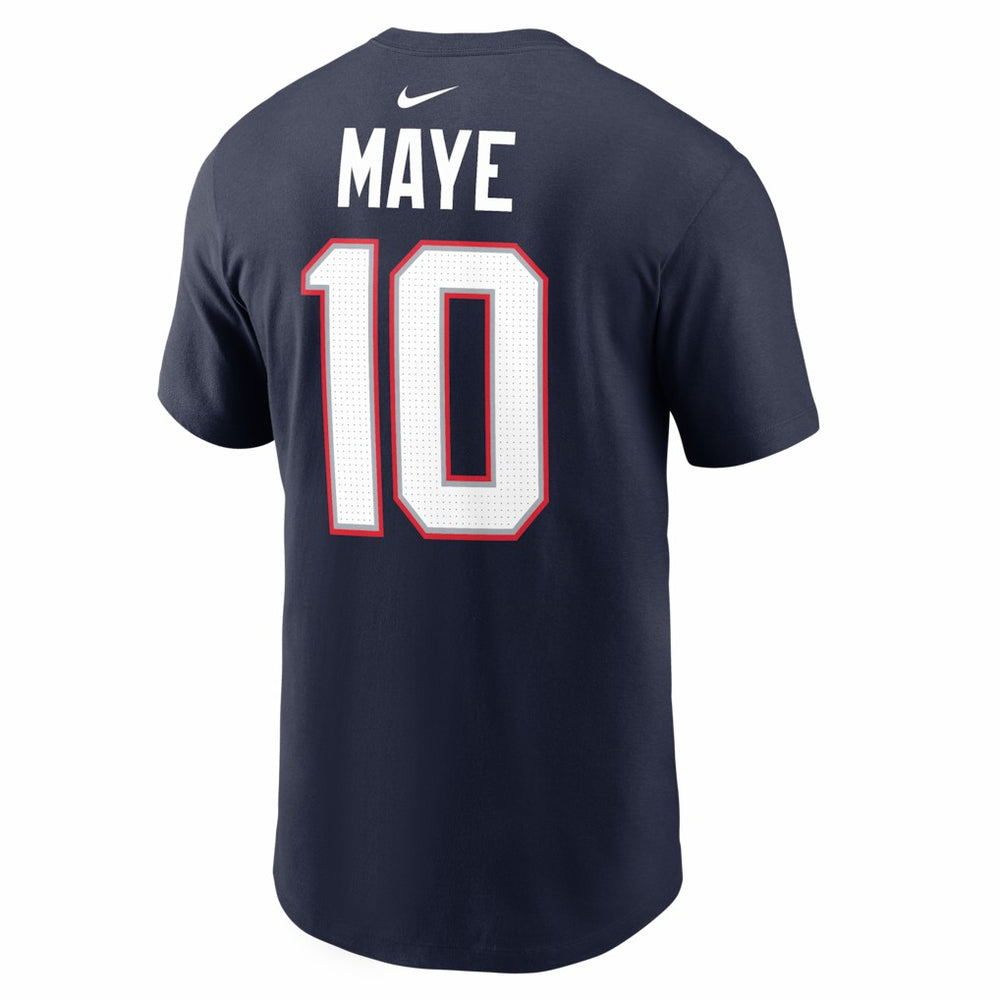 Drake Maye  Super Bowl LX Patch Name & Number T-Shirt - New England Patriots T-shirts