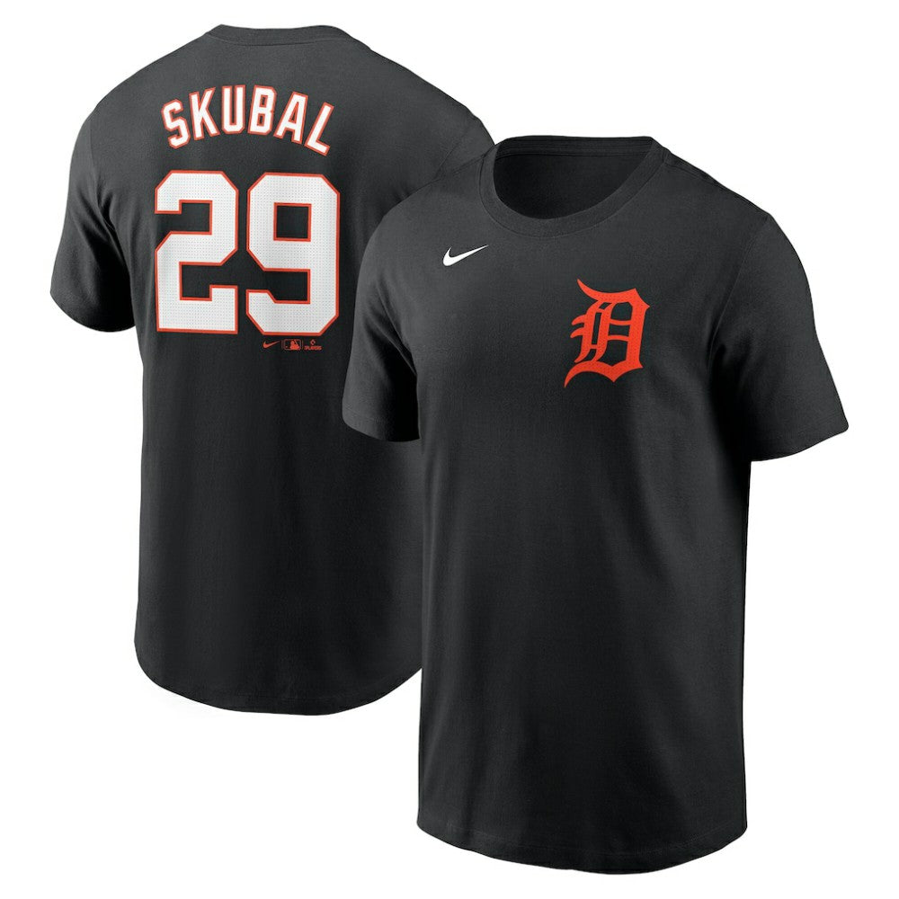 Black Tarik Skubal Detroit Tigers Nike Fuse Name & Number T-Shirt