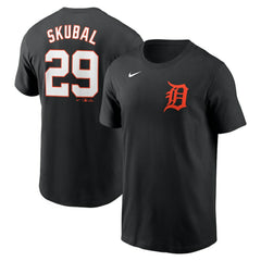 Black Tarik Skubal Detroit Tigers Nike Fuse Name & Number T-Shirt