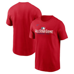 Red Nike 2026 MLB All-Star Game Wordmark T-Shirt