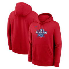 Red Nike 2026 MLB All-Star Game Logo Club Pullover Hoodie