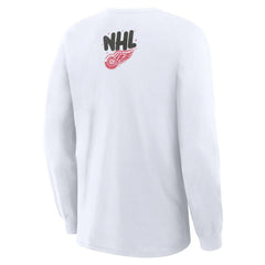NHL Detroit Red Wings Fanatics Star Helmet Legacy Long Sleeve T-Shirt