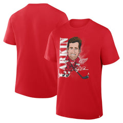 NHL Dylan Larkin Detroit Red Wings Fanatics Caricature Player T-Shirt