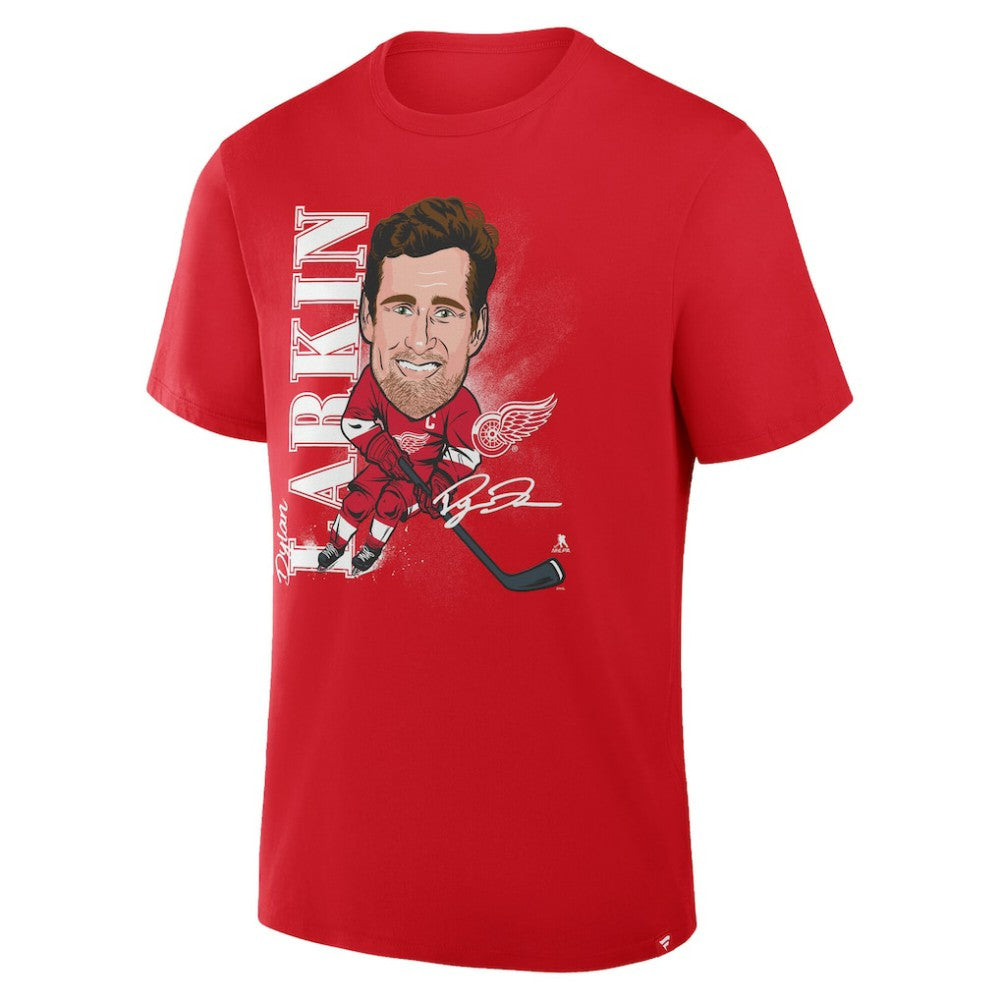 NHL Dylan Larkin Detroit Red Wings Fanatics Caricature Player T-Shirt