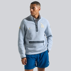 Gray Los Angeles Dodgers Nike 2026 Gold Collection Tech Fleece Half-Zip Pullover