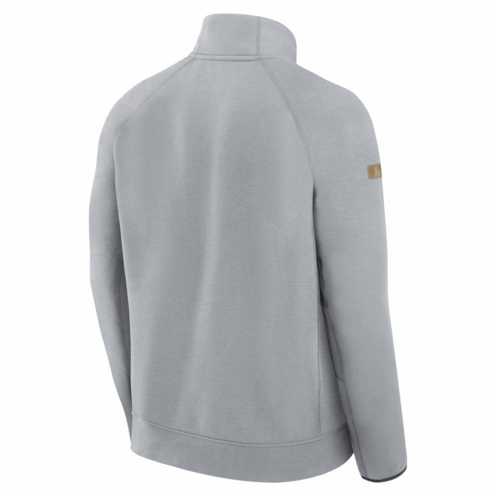 Gray Los Angeles Dodgers Nike 2026 Gold Collection Tech Fleece Half-Zip Pullover