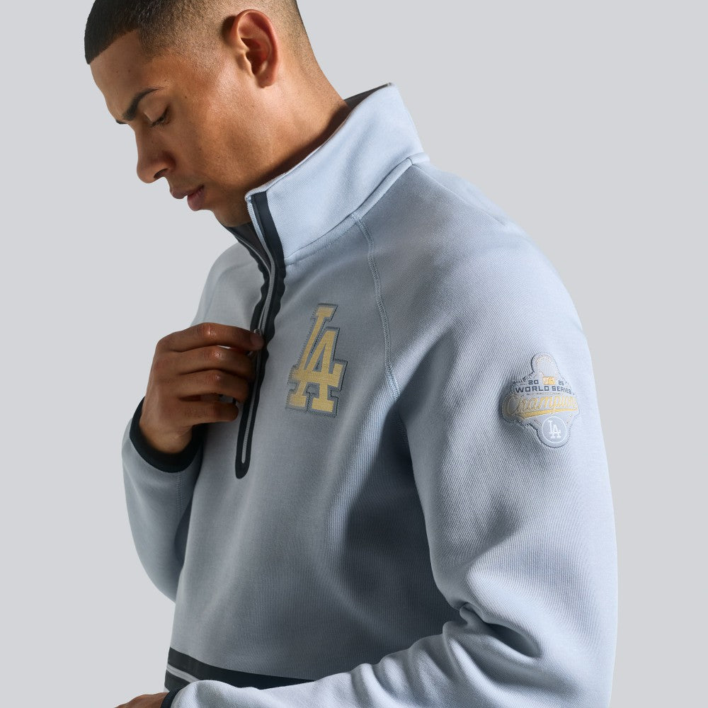 Gray Los Angeles Dodgers Nike 2026 Gold Collection Tech Fleece Half-Zip Pullover