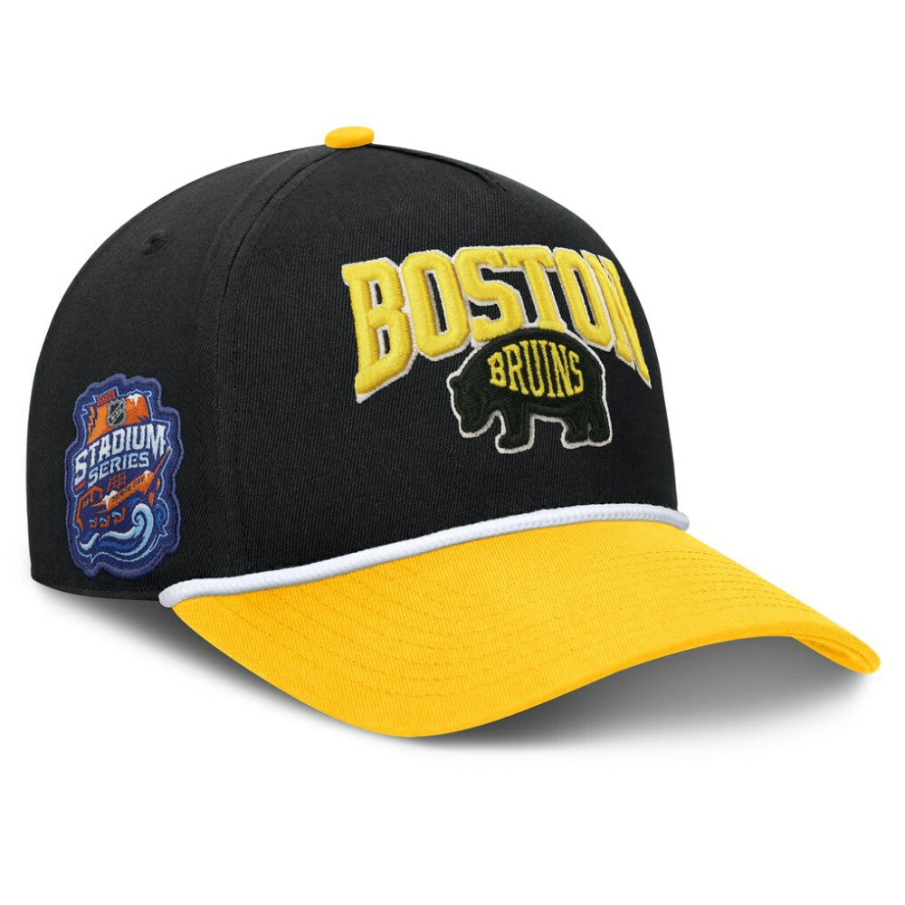 NHL Boston Bruins Fanatics 2026 NHL Stadium Series Authentic Pro A-Frame Adjustable Hat