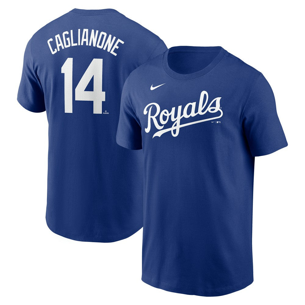 Royal Jac Caglianone Kansas City Royals Nike Fuse Name & Number T-Shirt