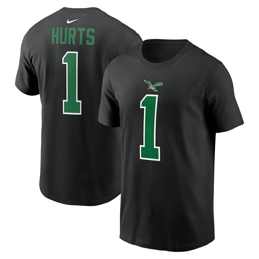 Jalen Hurts  Player Name & Number T-Shirt - Philadelphia Eagles T-shirts