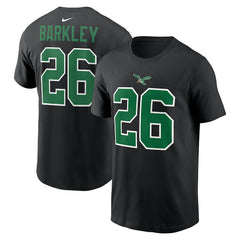Saquon Barkley  Player Name & Number T-Shirt - Philadelphia Eagles T-shirts