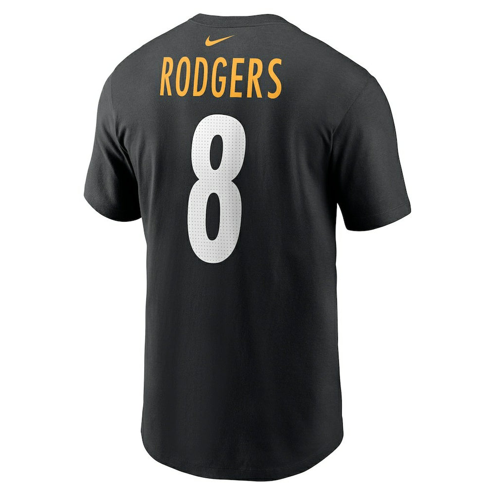 Aaron Rodgers  Name & Number T-Shirt - Pittsburgh Steelers T-shirts