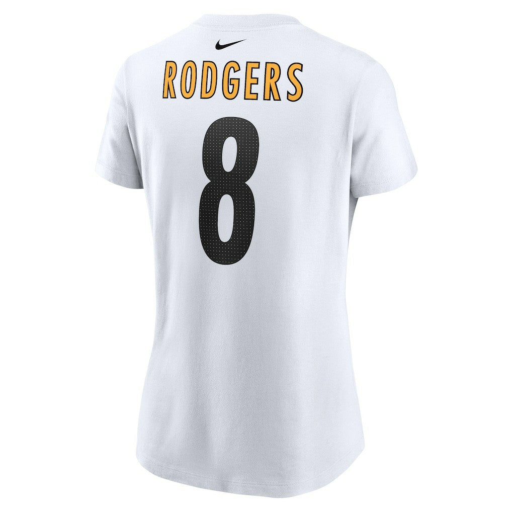 Aaron Rodgers  Women's Name & Number T-Shirt - Pittsburgh Steelers T-shirts