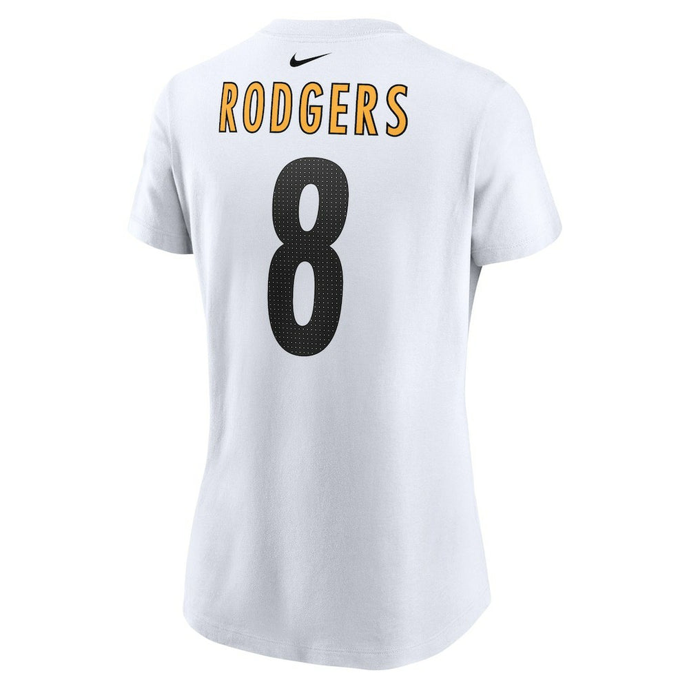 Aaron Rodgers  Women's Name & Number T-Shirt - Pittsburgh Steelers T-shirts