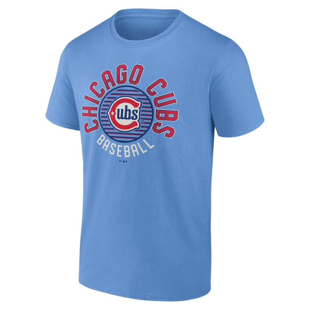 Light Blue Chicago Cubs Fanatics Alt Circle T-Shirt