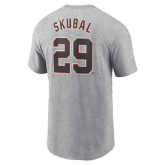 Gray Tarik Skubal Detroit Tigers Nike Fuse Name & Number T-Shirt