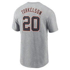 Gray Spencer Torkelson Detroit Tigers Nike Fuse Name & Number T-Shirt