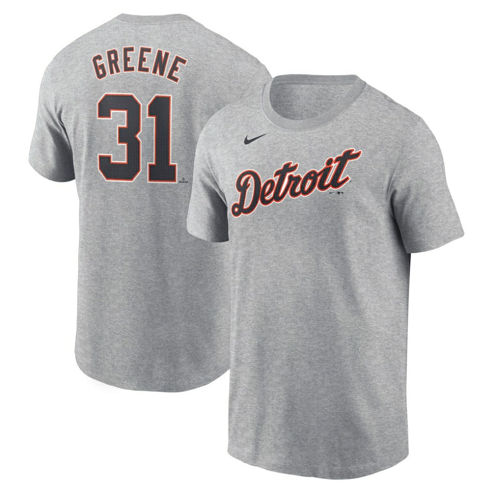 Gray Riley Greene Detroit Tigers Nike Fuse Name & Number T-Shirt