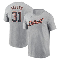 Gray Riley Greene Detroit Tigers Nike Fuse Name & Number T-Shirt