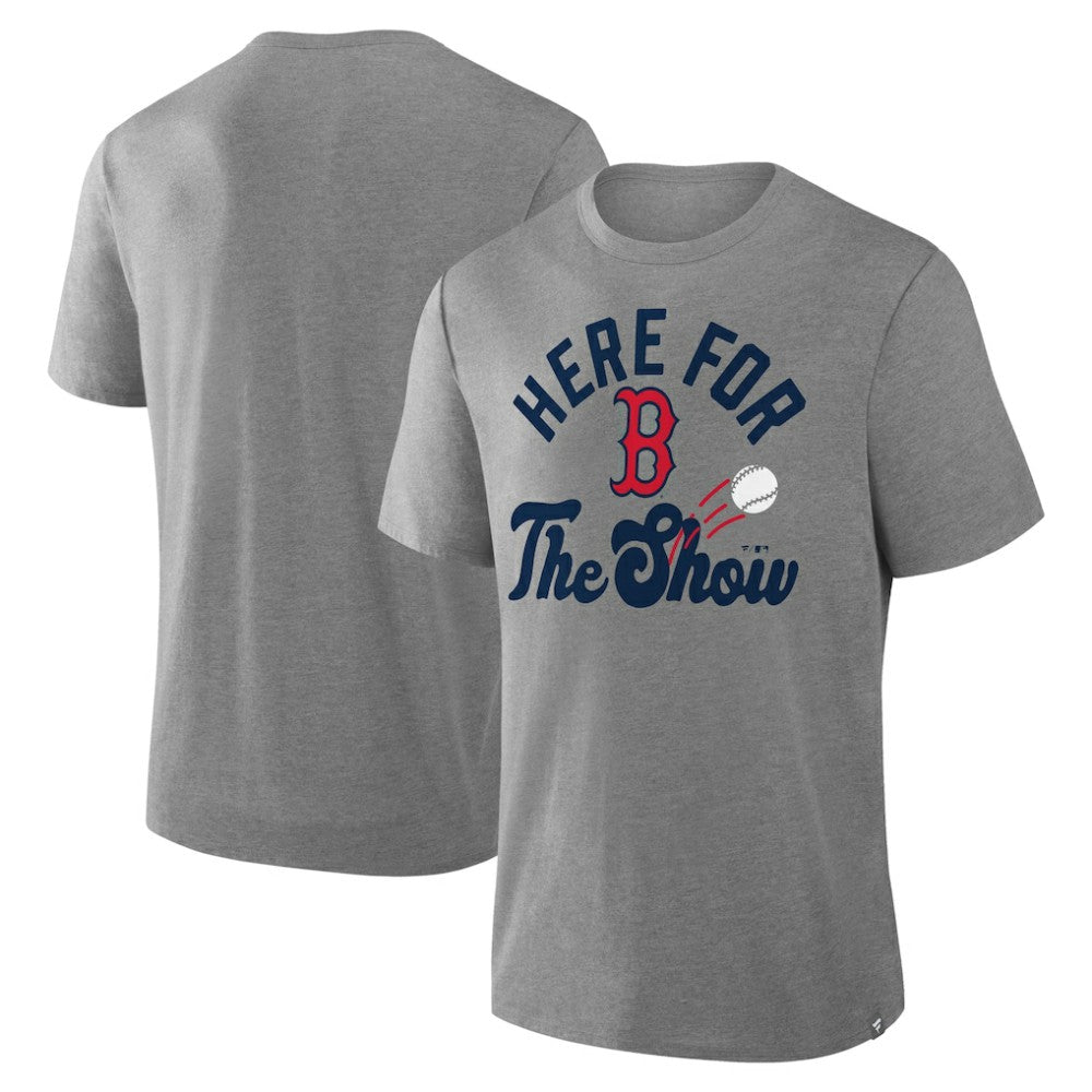 Heather Gray Boston Red Sox Fanatics Nostalgia Tri-Blend T-Shirt