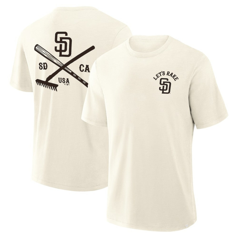 Cream San Diego Padres Fanatics Nostalgia Stadium Slub T-Shirt