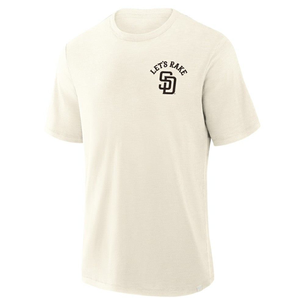 Cream San Diego Padres Fanatics Nostalgia Stadium Slub T-Shirt