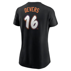 Black Rafael Devers San Francisco Giants Nike Women's 2025 City Connect Fuse Name & Number T-Shirt