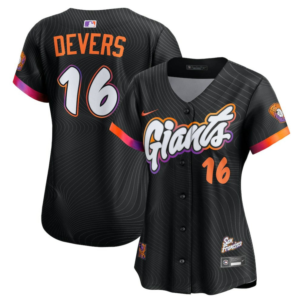 Black Rafael Devers San Francisco Giants Nike Women's 2025 City Connect Limited Player Jersey