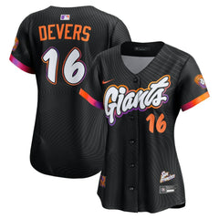 Black Rafael Devers San Francisco Giants Nike Women's 2025 City Connect Limited Player Jersey