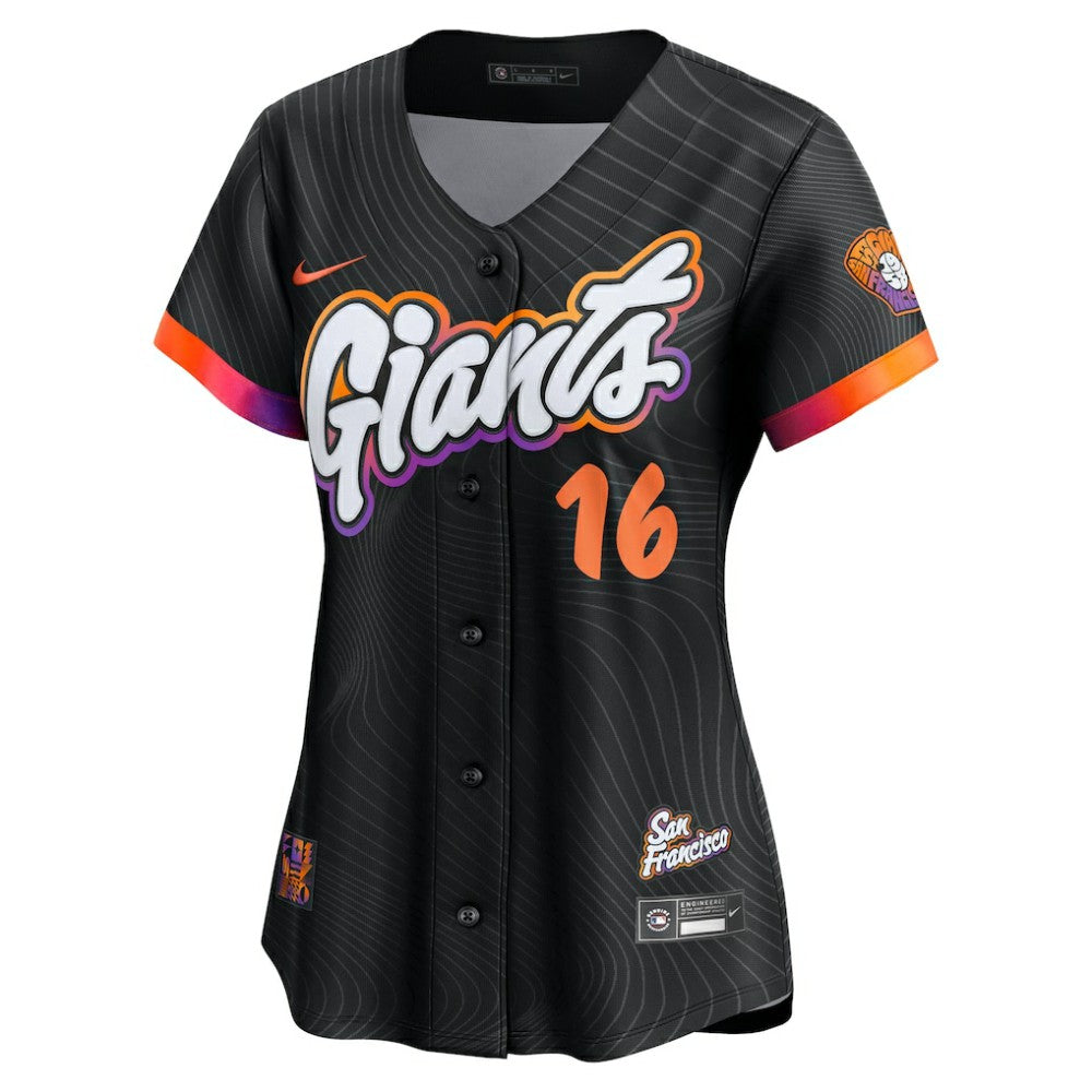 Black Rafael Devers San Francisco Giants Nike Women's 2025 City Connect Limited Player Jersey