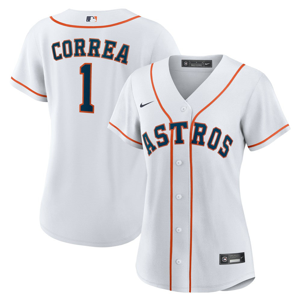 White Carlos Correa Houston Astros Nike Women's Home Replica Jersey