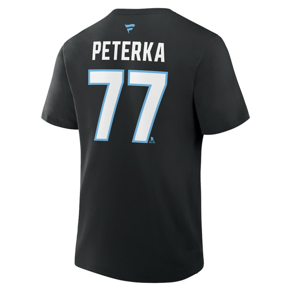 NHL JJ Peterka Utah Mammoth Fanatics Authentic Stack Name & Number T-Shirt