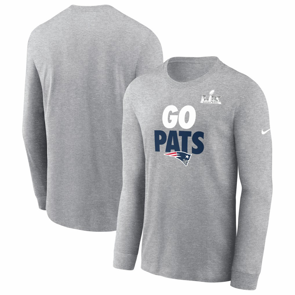 Super Bowl LX Fast As Fast Gets Long Sleeve T-Shirt - New England Patriots T-shirts