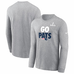 Super Bowl LX Fast As Fast Gets Long Sleeve T-Shirt - New England Patriots T-shirts