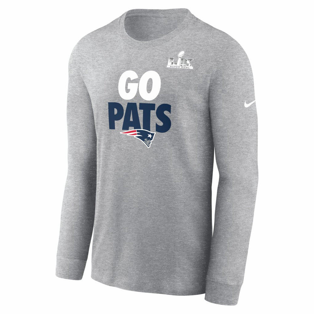 Super Bowl LX Fast As Fast Gets Long Sleeve T-Shirt - New England Patriots T-shirts