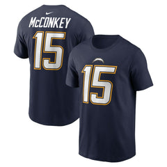 Ladd McConkey  Alternate Super Chargers Name & Number T-Shirt - Los Angeles Chargers T-shirts
